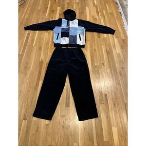 GODBODY Velour Track Suit Jacket & Pants Set Y2k  HipHop 3 XL. Perfect Condition